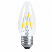 Лампа светодиодная LED-СВЕЧА-PREMIUM 5,0Вт 220В Е27 3000К 450Лм прозрачная ASD