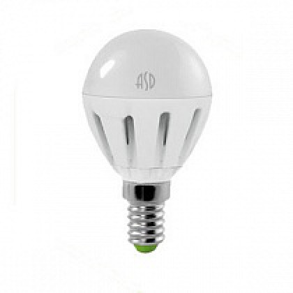 Лампа светодиодная LED-ШАР-standard 7,5Вт 160-260В Е14 4000К 600Лм ASD