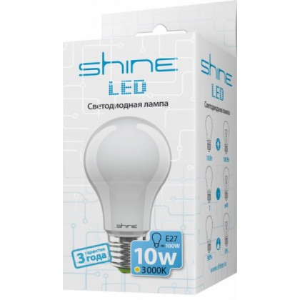 Светодиодная-лампа-Shine-A60-10W-E27