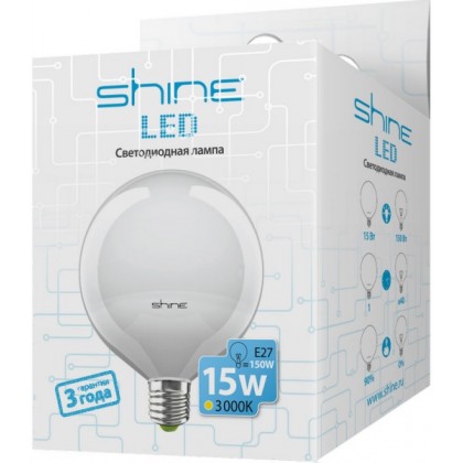 Светодиодная-лампа-Shine-G120-15W-E27